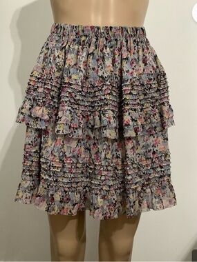 All Saints Floral Skirt